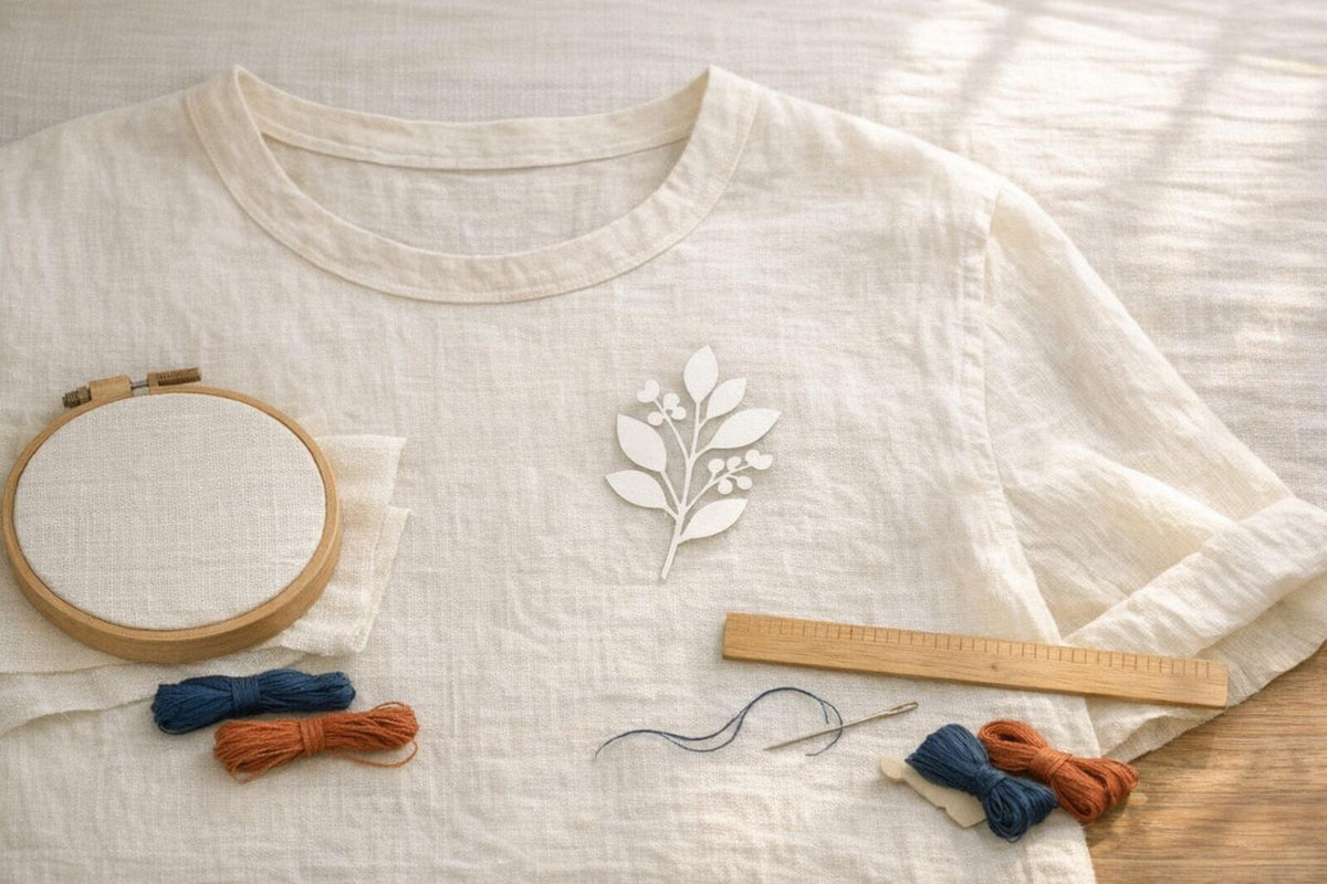 Embroidery Placement Guide for Shirts, Towels, and Tote Bags