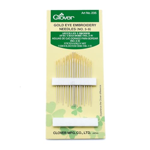 Clover Gold Eye Embroidery Needles