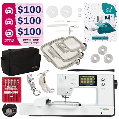 bernette 70 DECO — 260 × 160 mm Embroidery, Seller Bundle