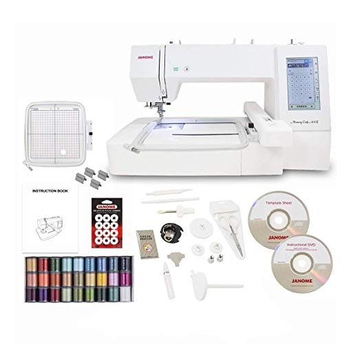 Janome Memory Craft 400E — 200 mm Square Embroidery, Seller Bundle
