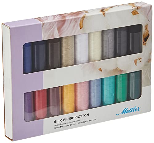 Mettler Silk Finish Cotton 18-Piece Thread Set