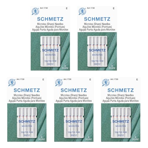SCHMETZ Microtex 80/12 Needles